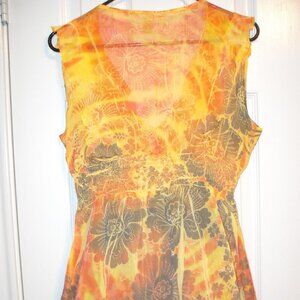 Woman's size large blouse- multicolor- leightweight🩷